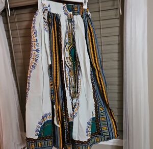 Bohemian Maxi Skirt with Ethnic Print